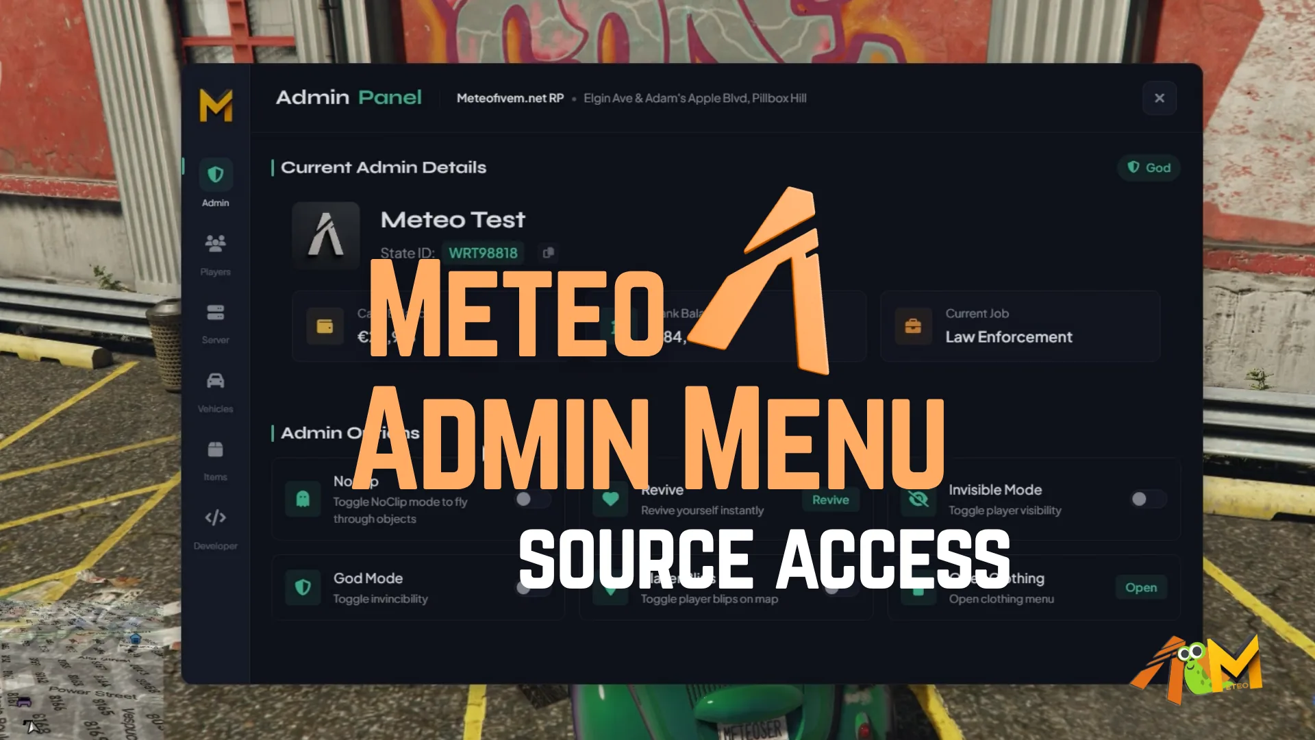Meteo Admin Menu Source