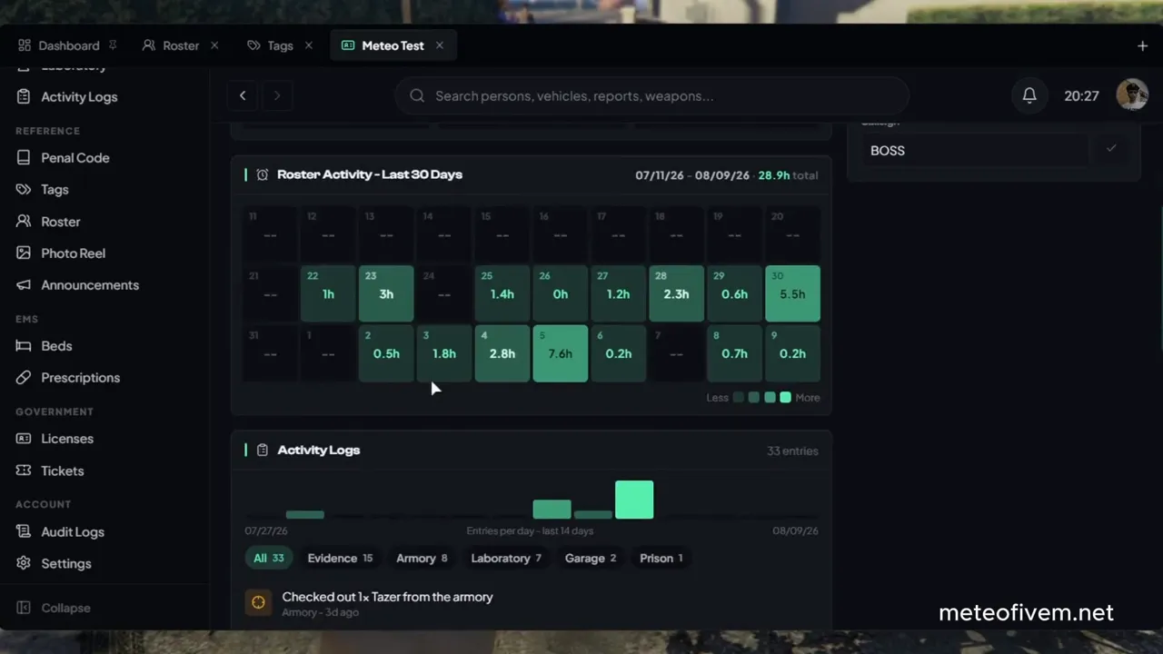 Police MDT Dashboard