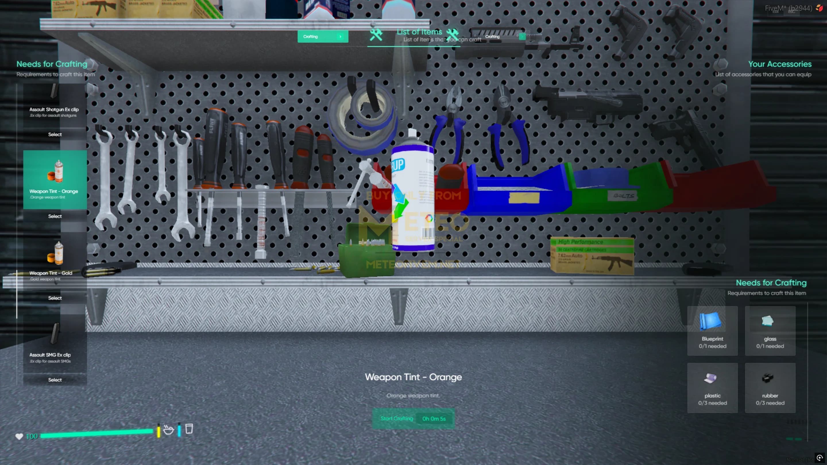 NoPixel Inspired Crafting System - YouTube Showcase