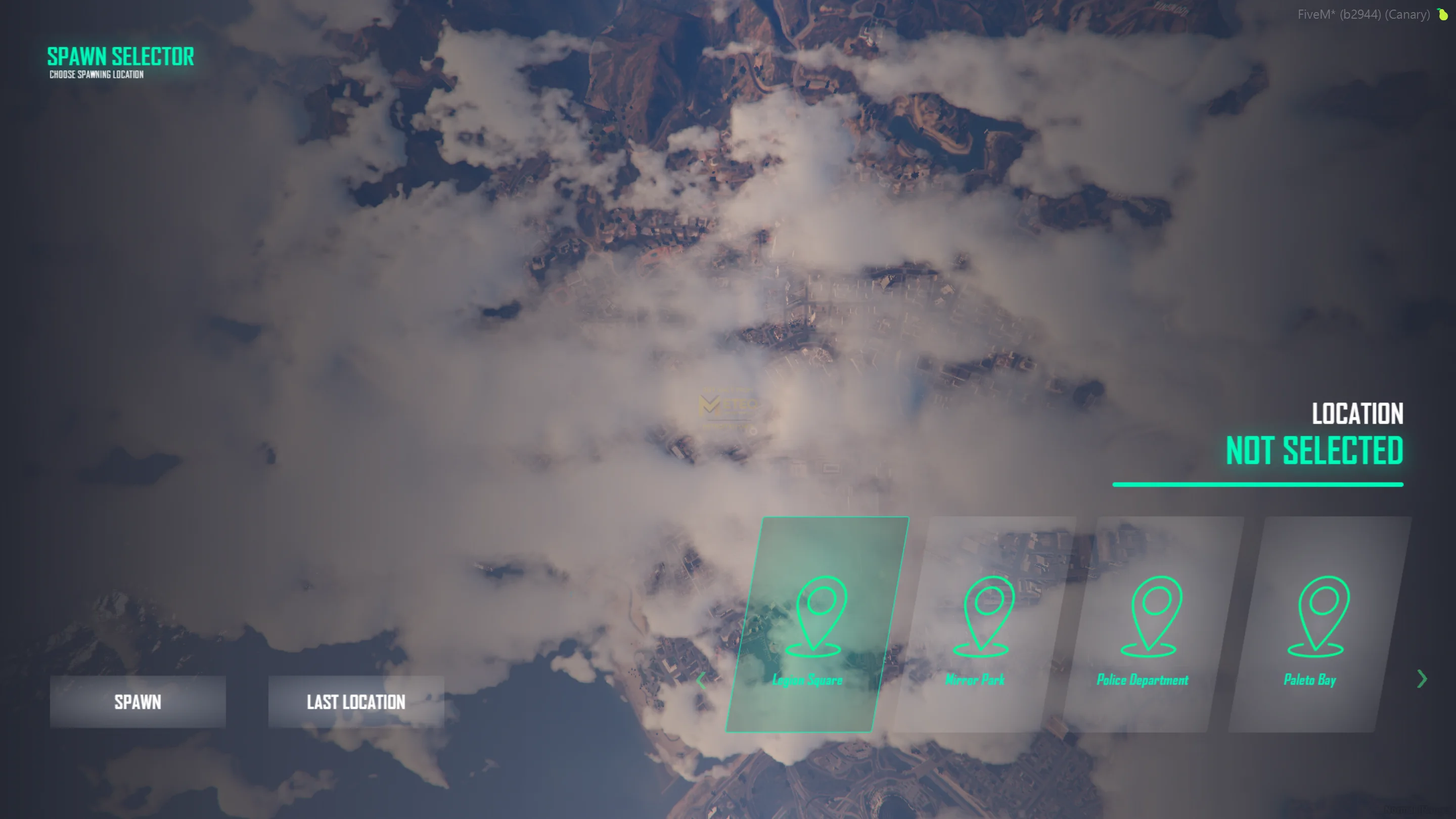 Advanced Spawn Selector - Meteo Studios Fivem Server