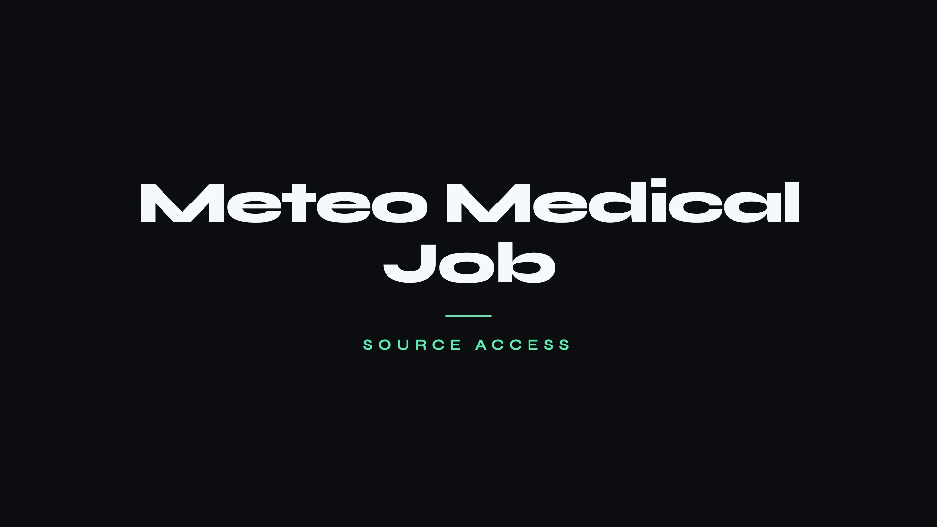 Meteo Medical Job