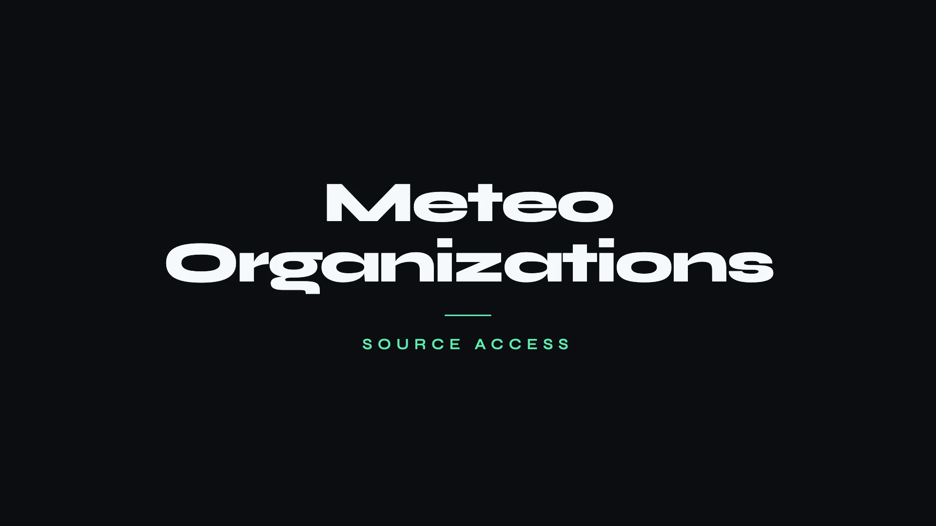Meteo Organizations