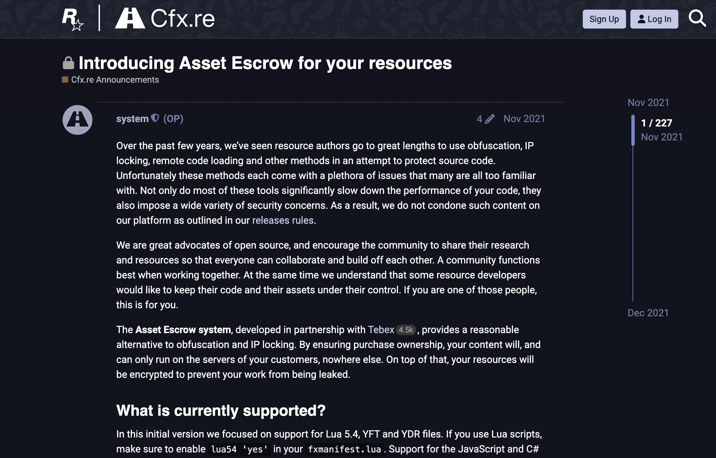 Asset Escrow Protection System